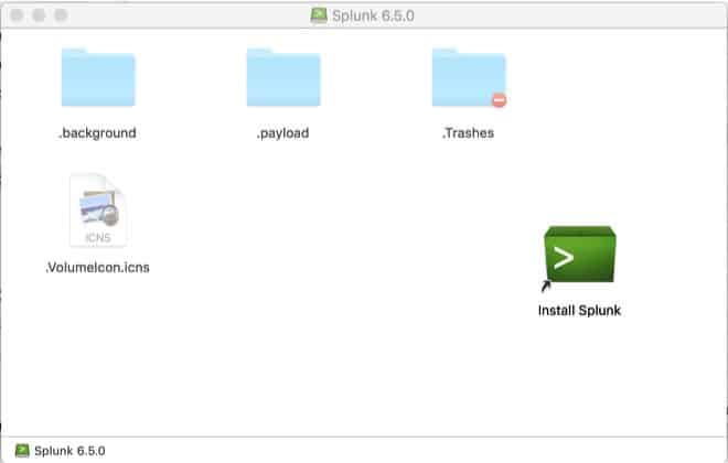 Installing Splunk Enterprise on the Mac screenshot