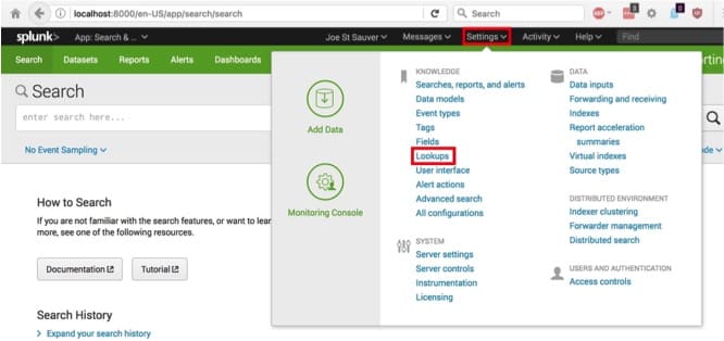 Automatic lookups in Splunk