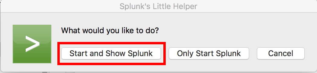 Launching Splunk