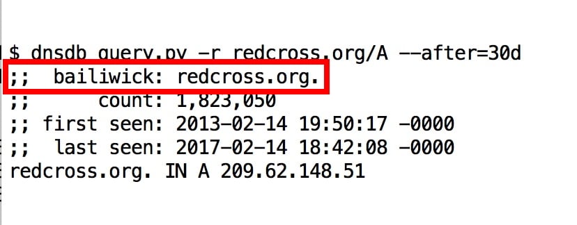 bailiwick-output.jpeg An Example of How “bailiwicks” Get Mentioned in the Output From dnsdb_query.py