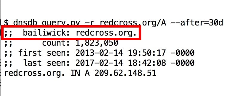 An Example of How “bailiwicks” Get Mentioned in the Output From dnsdb_query.py