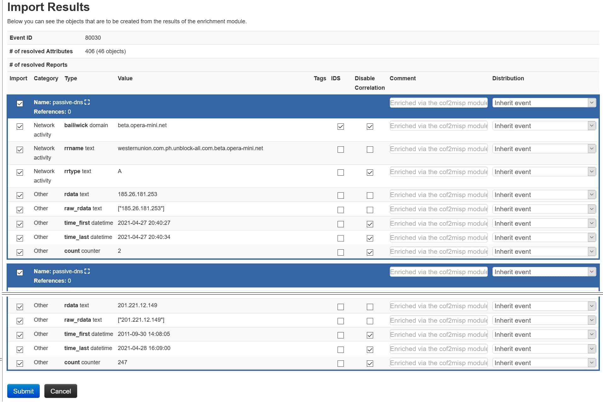 Figure6 Import Results dialog