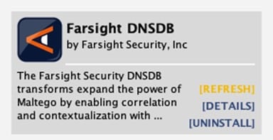 The Farsight DNSDB Transform On The Maltego Transforms Hub.