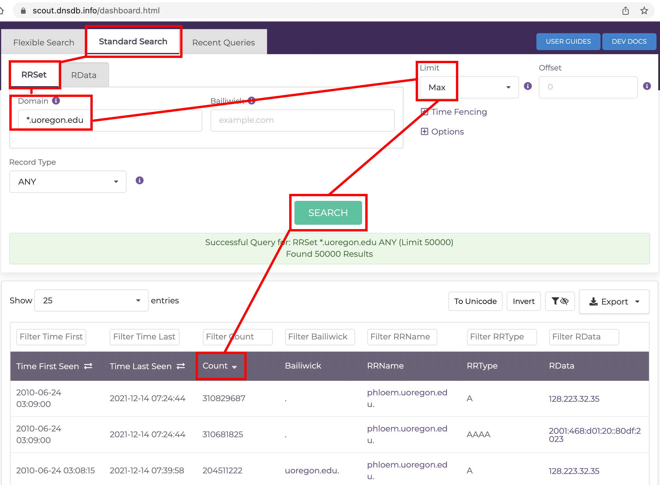 Sample Scout Output