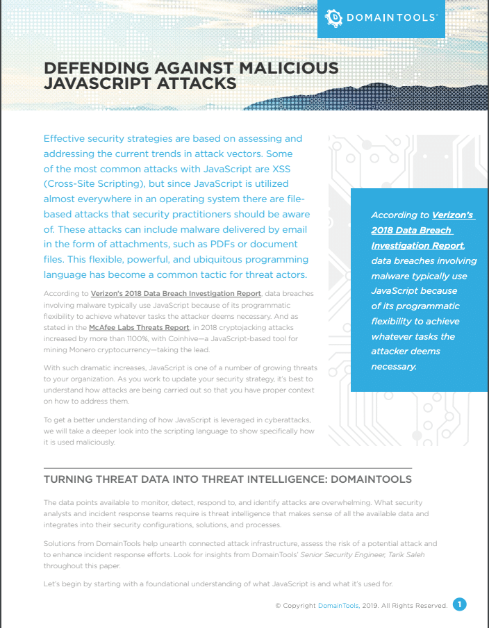 Defending Against Malicious Javascript Attacks Article