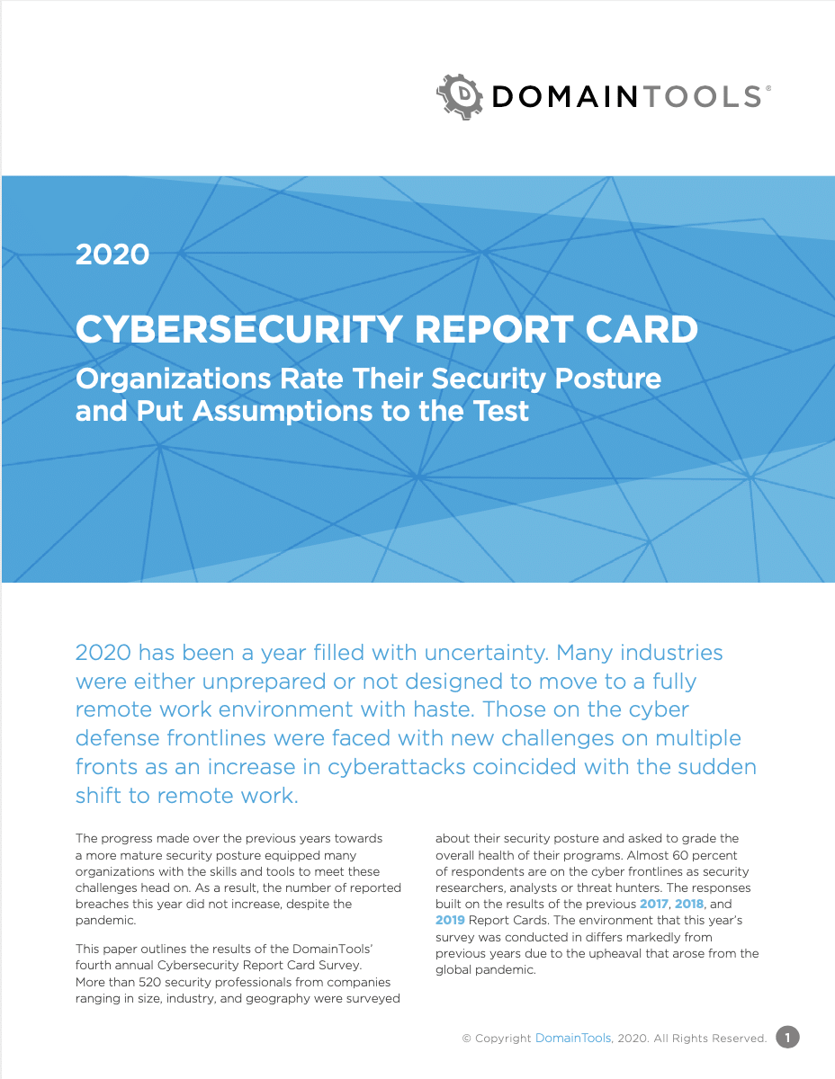 cybersecurity report card 2020 preview