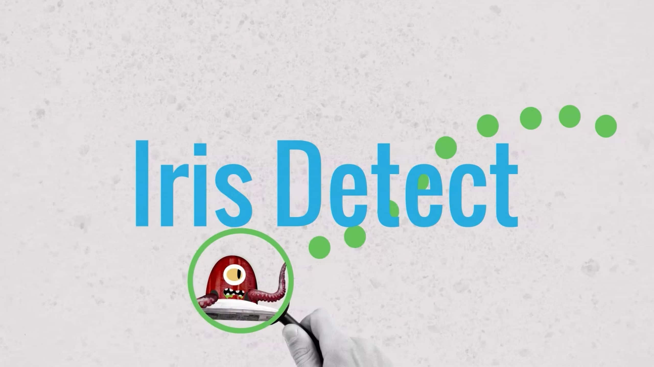 Iris Detect with magnifying glass
