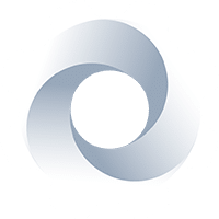 A simple illustration of a silver gear with a circular central hole, against a white background with a subtle light grey dot pattern, symbolizing the efficiency of Post-RiskIQ SOC operations.