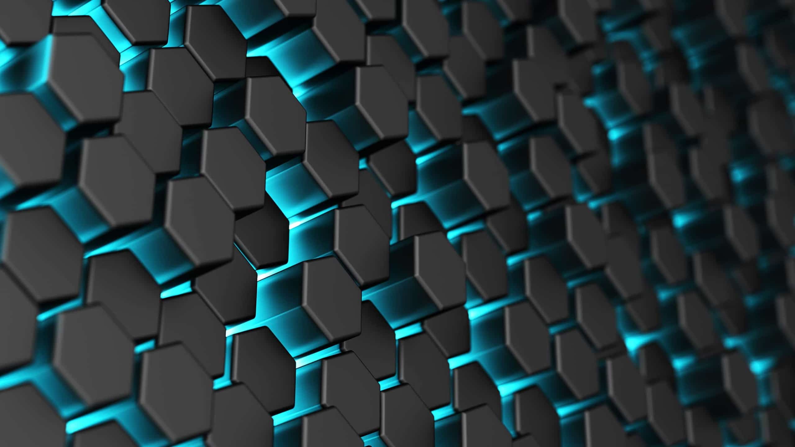 black heptagons