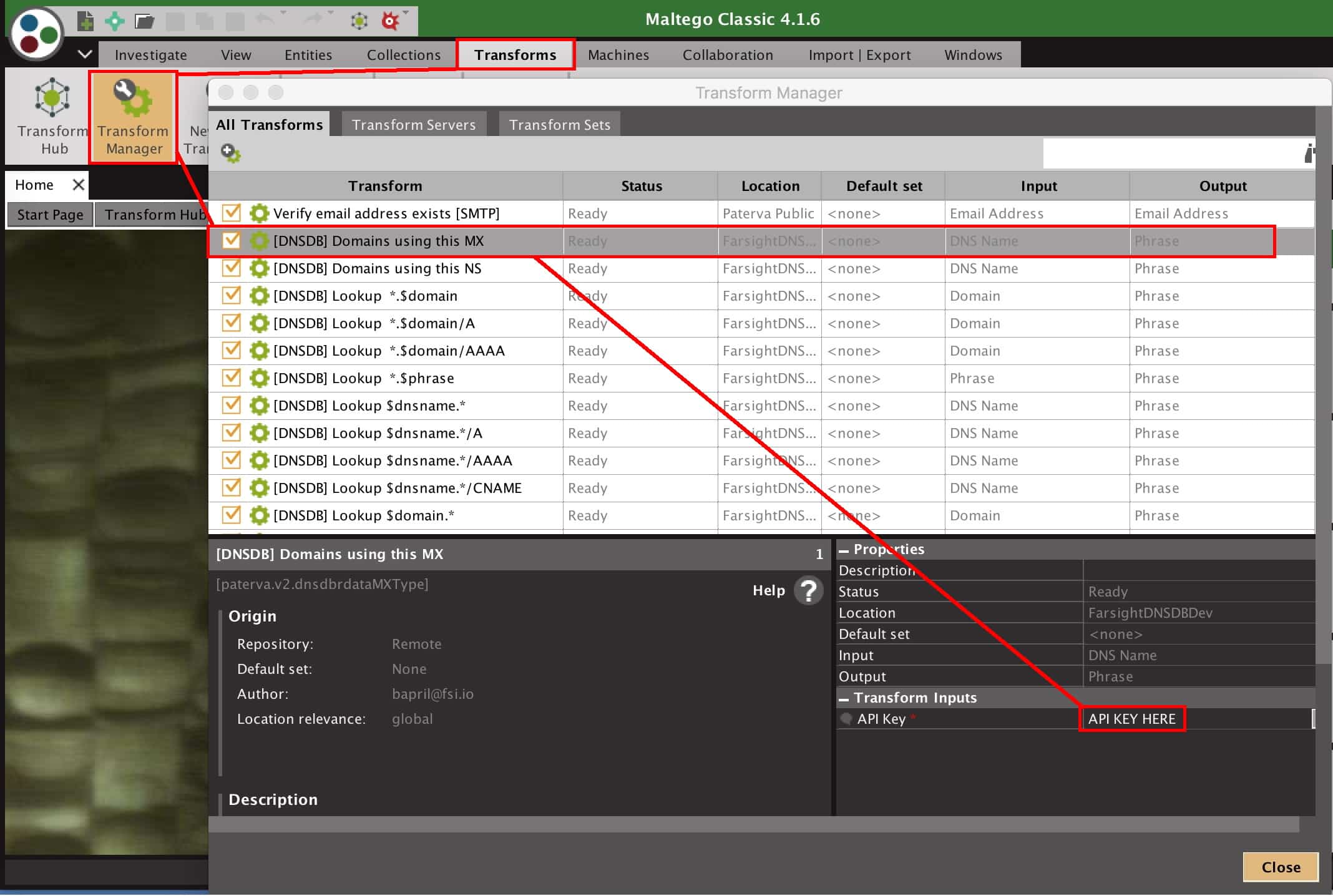 Advanced Domain and IP Address WHOIS Lookup with WhoisXML API in Maltego -  Maltego